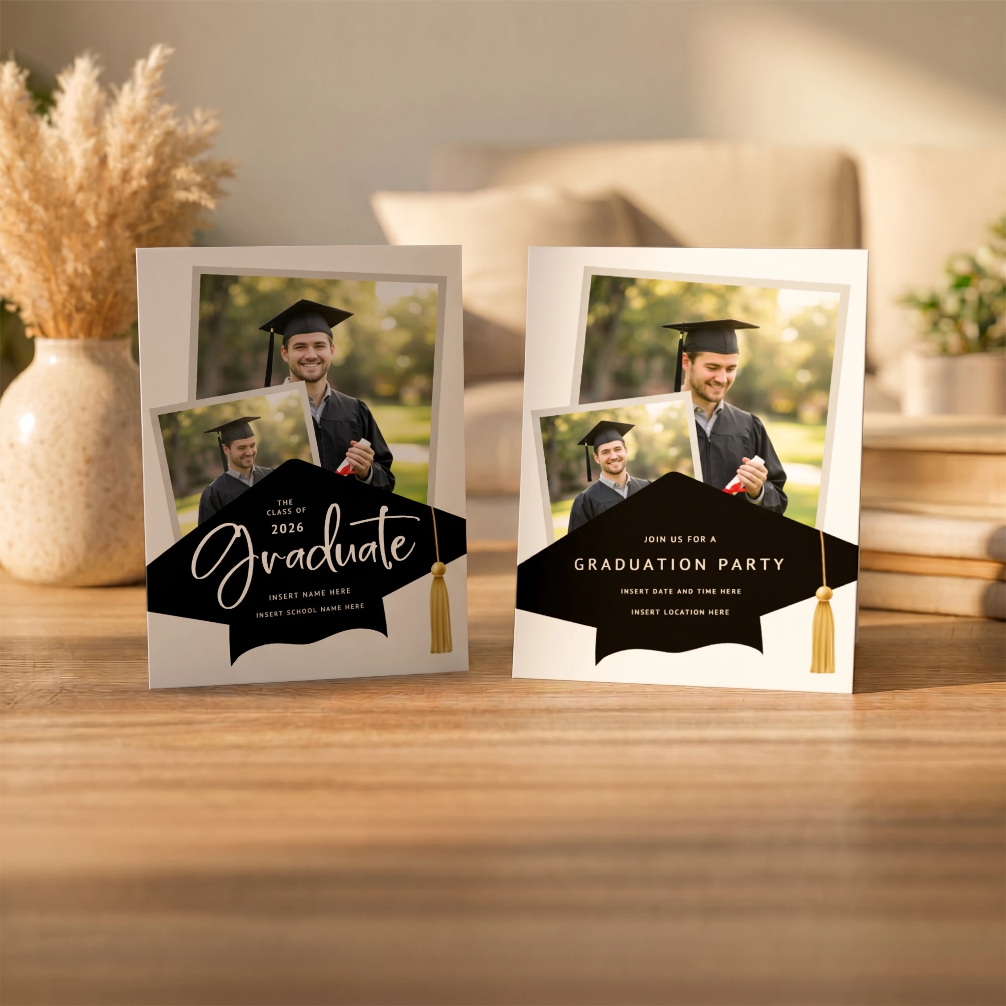Show details for Graduate CardPrint | Vertical, 4 Photos 