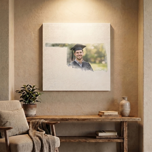 Show details for Watercolor States - CanvasPrint
