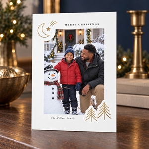 Show details for Holiday CardPrint | Vertical, 4 Photos