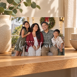 Show details for Holiday CardPrint | Horizontal, 4 Photos