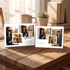 Show details for Graduate CardPrint | Horizontal, 5-6 Photos
