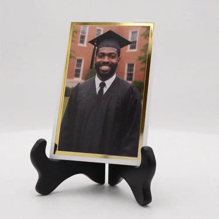 Show details for PhotoGlo™ PressPrint | Gold Foil Border