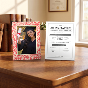 Show details for Graduate CardPrint | Vertical, 1-2 Photos