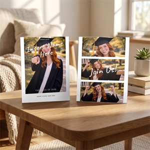 Show details for Graduate CardPrint | Vertical, 3 Photos