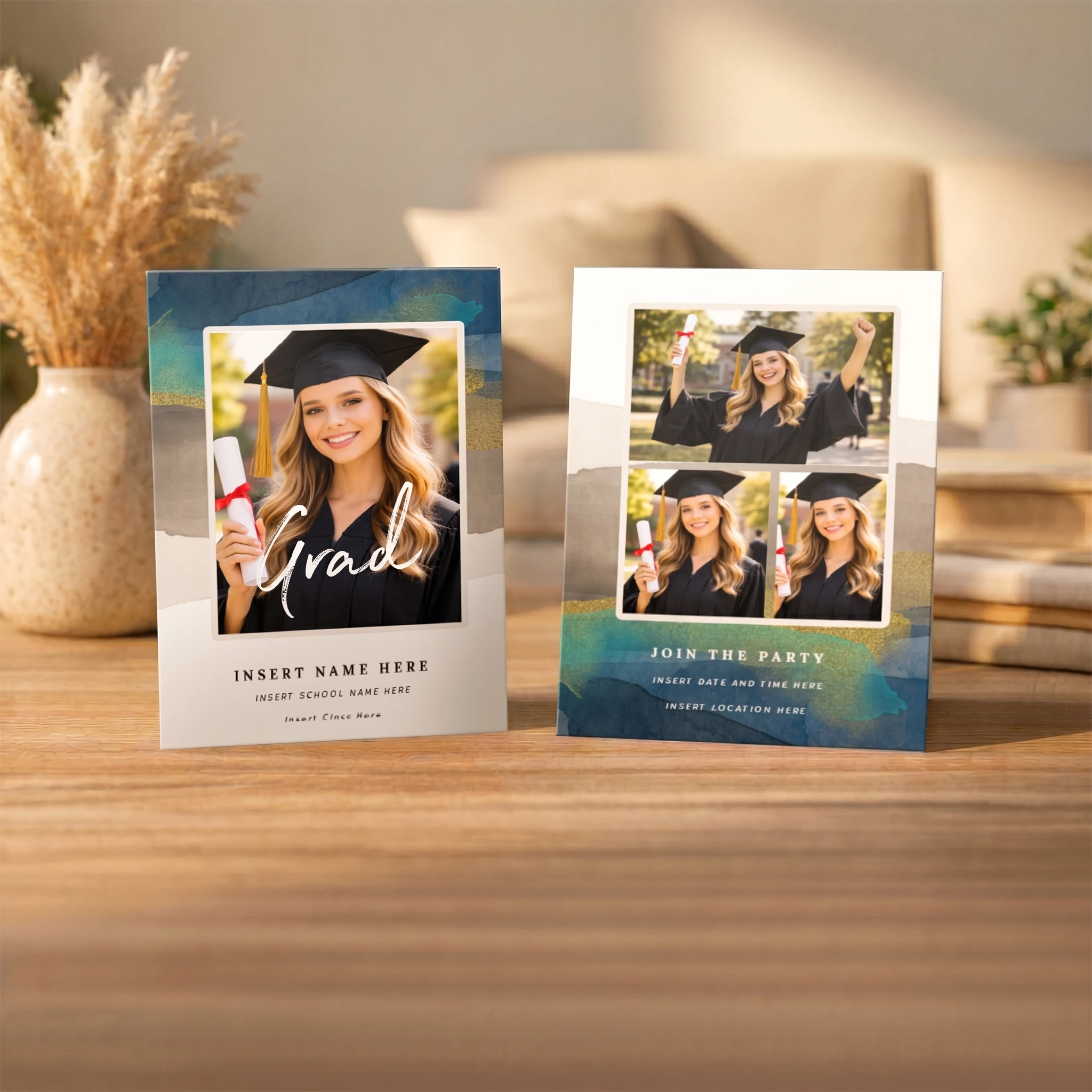Show details for Graduate CardPrint | Vertical, 4 Photos 