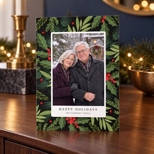 Show details for Holiday CardPrint | Vertical, 3 Photos