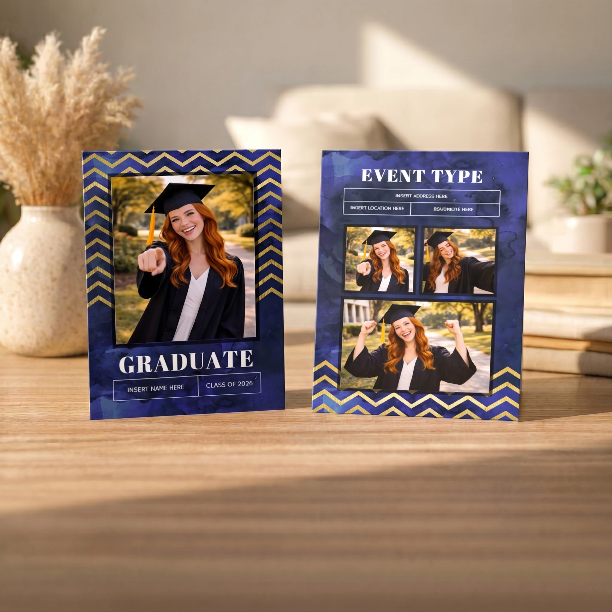 Show details for Graduate CardPrint | Vertical, 4 Photos 