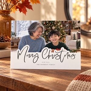 Show details for Holiday CardPrint | Horizontal, 4 Photos