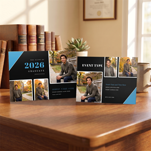 Show details for Graduate CardPrint | Horizontal, 5-6 Photos