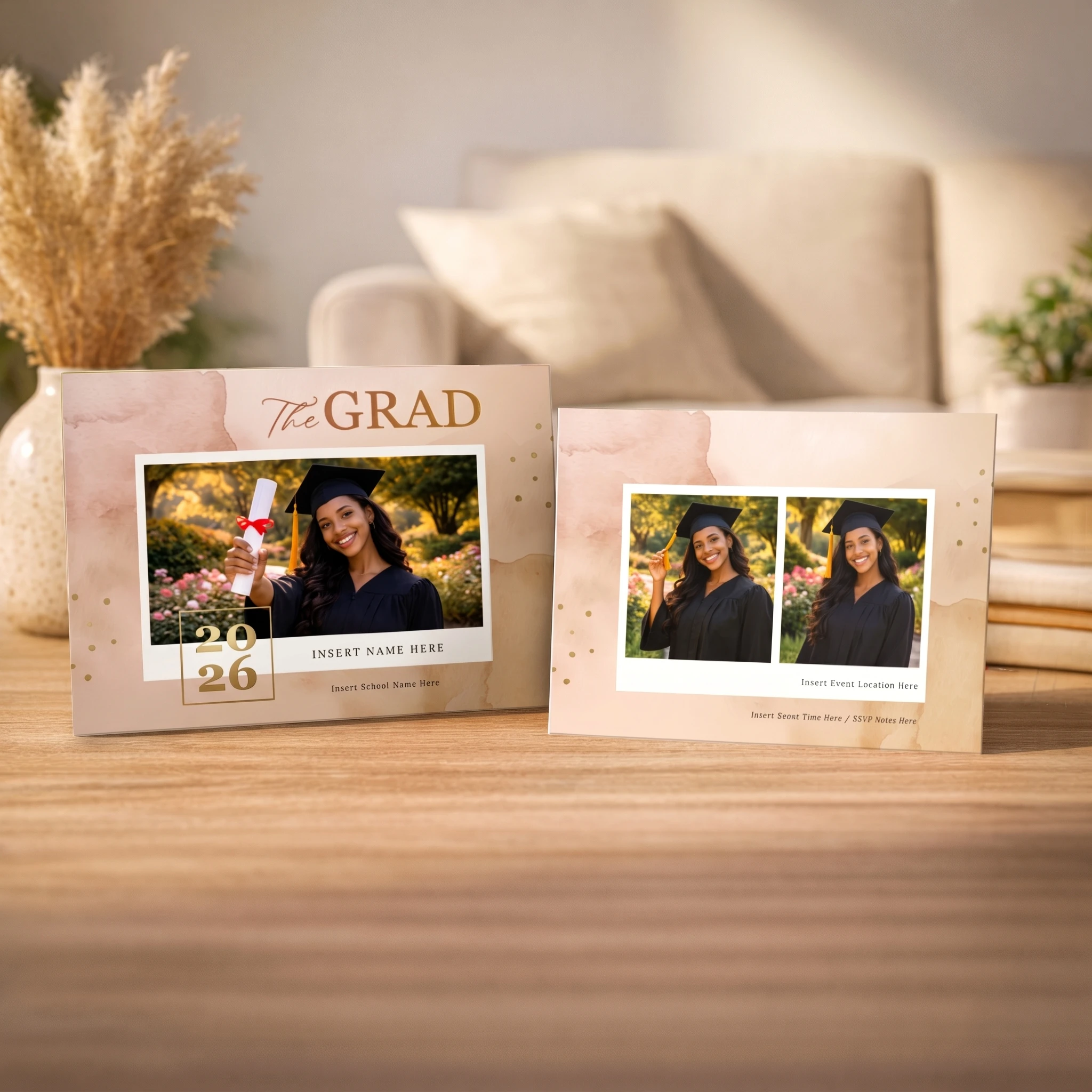 Show details for Graduate CardPrint | Horizontal, 3 Photos