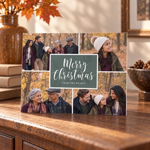 Show details for Holiday CardPrint | Horizontal, 5-6 Photos