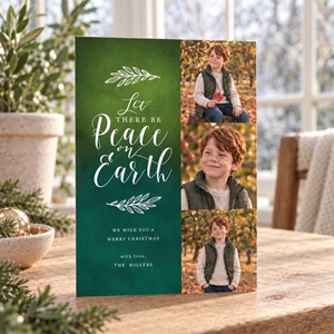 Show details for Holiday CardPrint | Vertical, 4 Photos