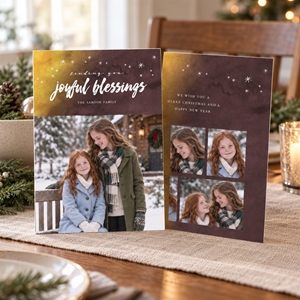 Show details for Holiday CardPrint | Vertical, 5-6 Photos