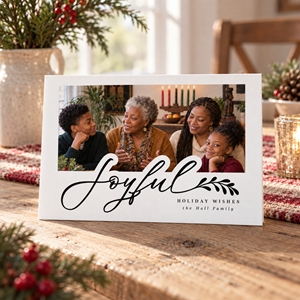 Show details for Holiday CardPrint | Horizontal, 1-2 Photos
