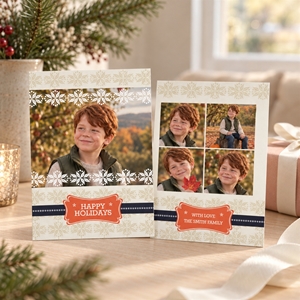 Show details for Holiday CardPrint | Vertical, 5-6 Photos