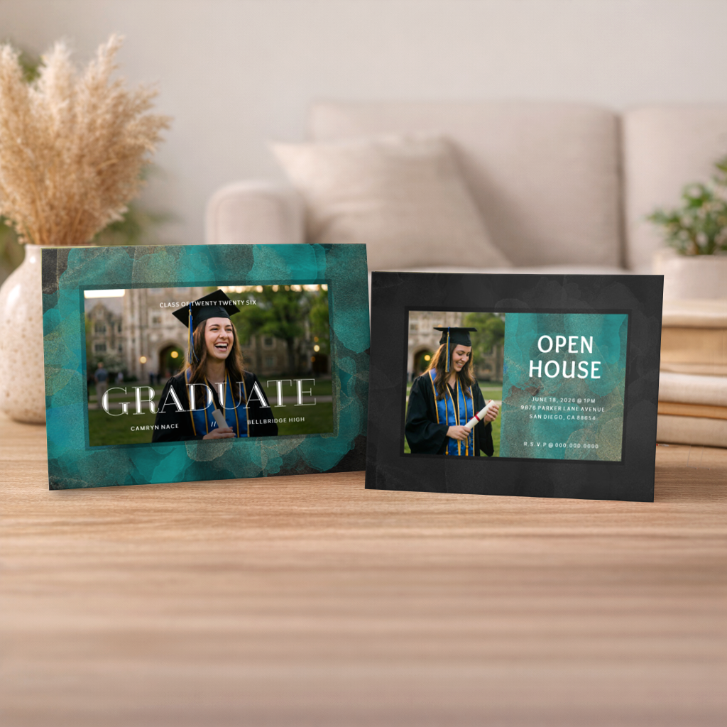 Show details for Graduate CardPrint | Horizontal, 1-2 Photos