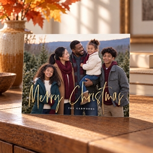 Show details for Holiday CardPrint | Horizontal, 3 Photos