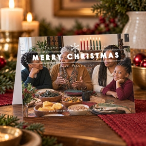 Show details for Holiday CardPrint | Horizontal, Single-Sided