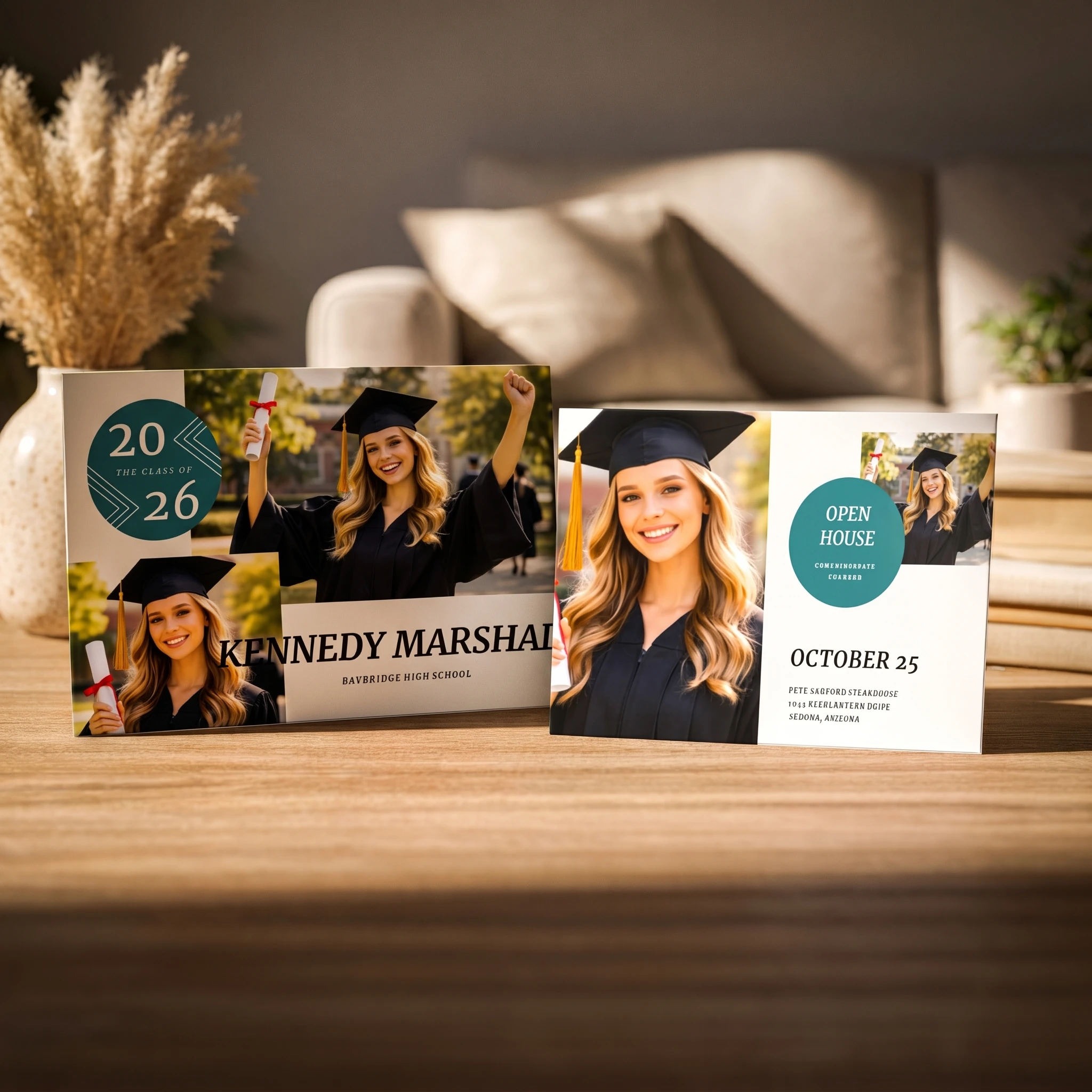 Show details for Graduate CardPrint | Horizontal, 4 Photos