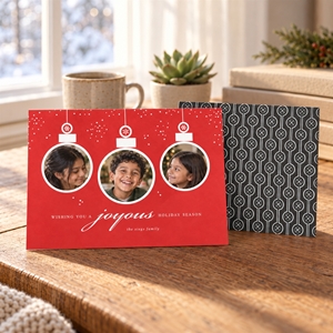 Show details for Holiday CardPrint | Horizontal, 3 Photos