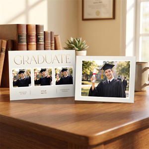Show details for Graduate CardPrint | Horizontal, 4 Photos