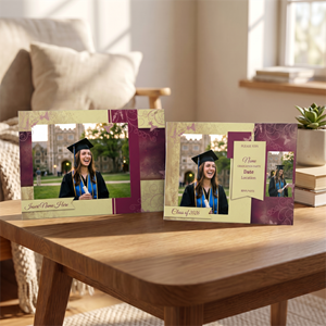 Show details for Graduate CardPrint | Horizontal, 3 Photos