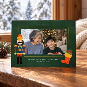 Show details for Holiday CardPrint | Horizontal, 3 Photos