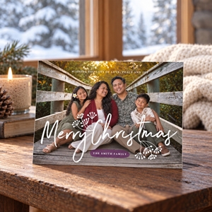 Show details for Holiday CardPrint | Horizontal, Single-Sided