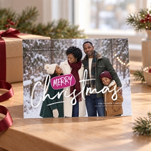 Show details for Holiday CardPrint | Horizontal, Single-Sided