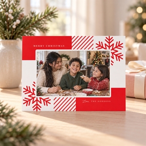 Show details for Holiday CardPrint | Horizontal, 4 Photos