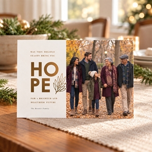 Show details for Holiday CardPrint | Horizontal, 1-2 Photos