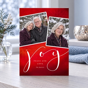 Show details for Holiday CardPrint | Vertical, 4 Photos