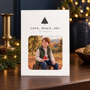 Show details for Holiday CardPrint | Vertical, 3 Photos