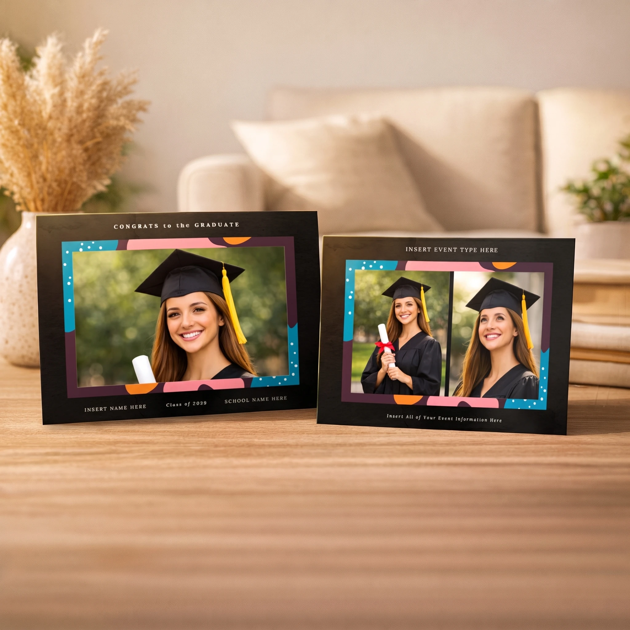 Show details for Graduate CardPrint | Horizontal, 3 Photos