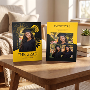 Show details for Graduate CardPrint | Vertical, 4 Photos 