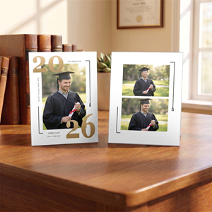 Show details for Graduate CardPrint | Vertical, 3 Photos