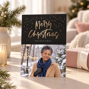 Show details for Holiday CardPrint | Vertical, 3 Photos