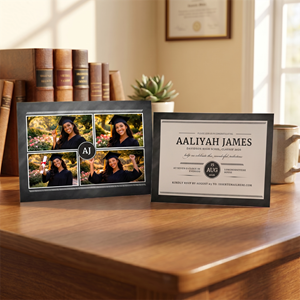 Show details for Graduate CardPrint | Horizontal, 4 Photos