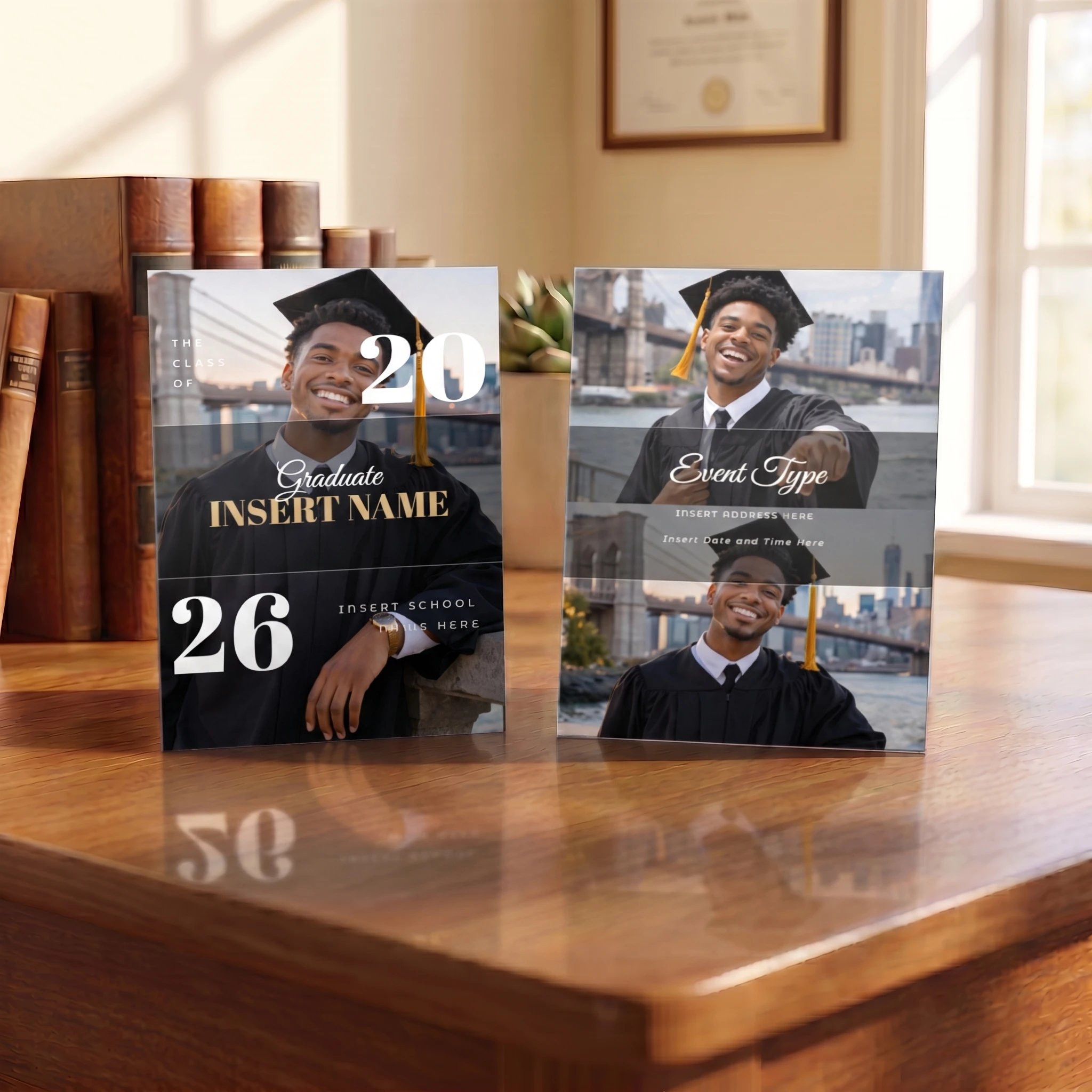 Show details for Graduate CardPrint | Vertical, 3 Photos