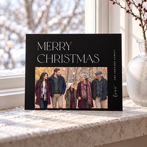 Show details for Holiday CardPrint | Horizontal, 3 Photos