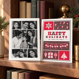 Show details for Holiday CardPrint | Vertical, 5-6 Photos