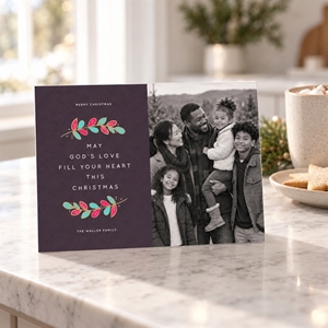 Show details for Holiday CardPrint | Horizontal, 3 Photos