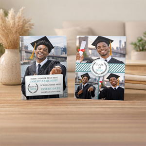 Show details for Graduate CardPrint | Vertical, 4 Photos 