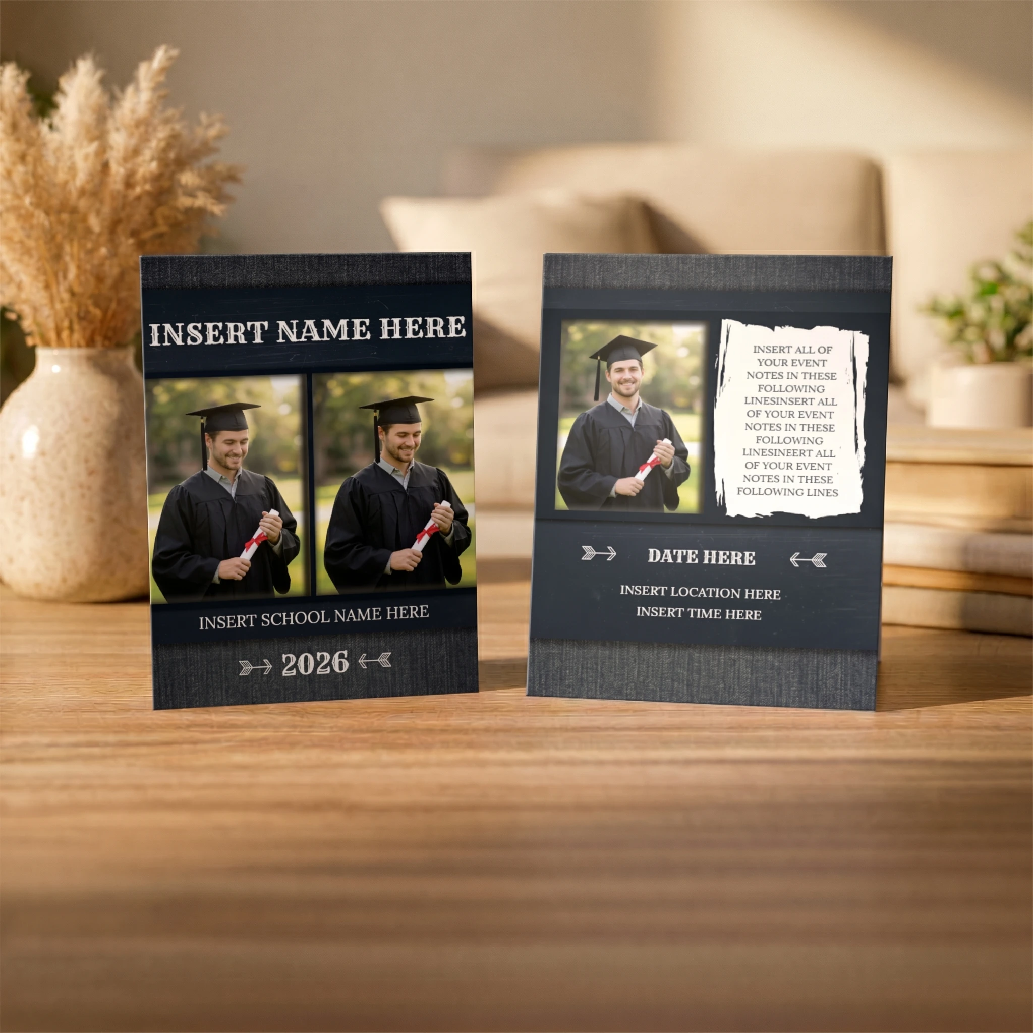 Show details for Graduate CardPrint | Vertical, 3 Photos