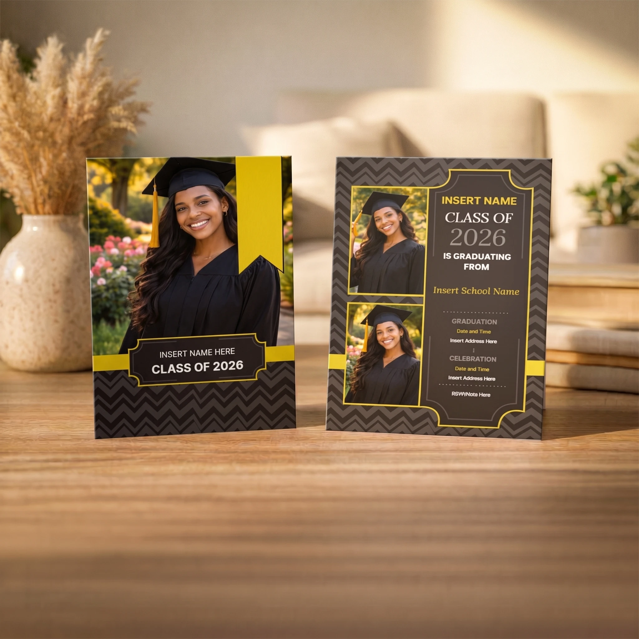 Show details for Graduate CardPrint | Vertical, 3 Photos
