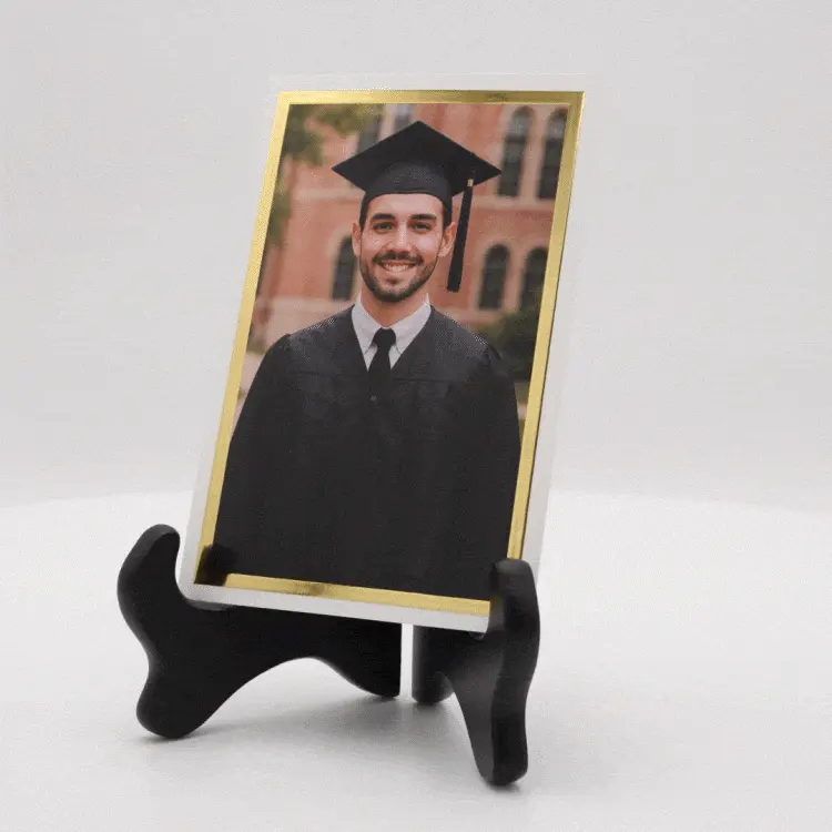 Show details for PhotoGlo™ PressPrint | Gold Foil Border