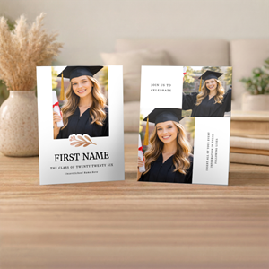 Show details for Graduate CardPrint | Vertical, 3 Photos