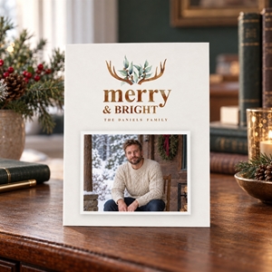 Show details for Holiday CardPrint | Vertical, 3 Photos