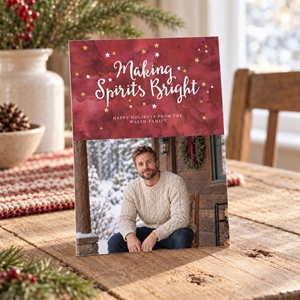 Show details for Holiday CardPrint | Vertical, Single-Sided