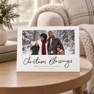 Show details for Holiday CardPrint | Horizontal, 4 Photos